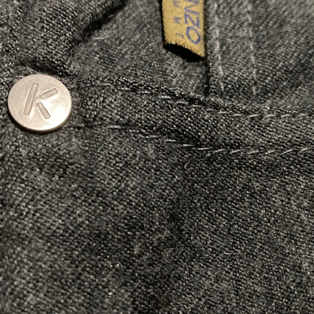 KENZO Men’s Straight Leg 100% Wool Jeans - Picture 6 of 14